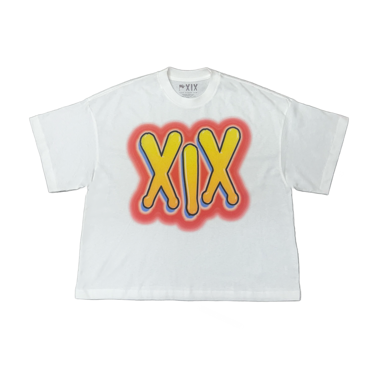 XIX cropped airbrush tee