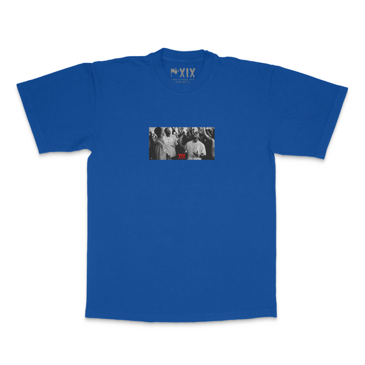 XIX "PIF" cotton tee in blue